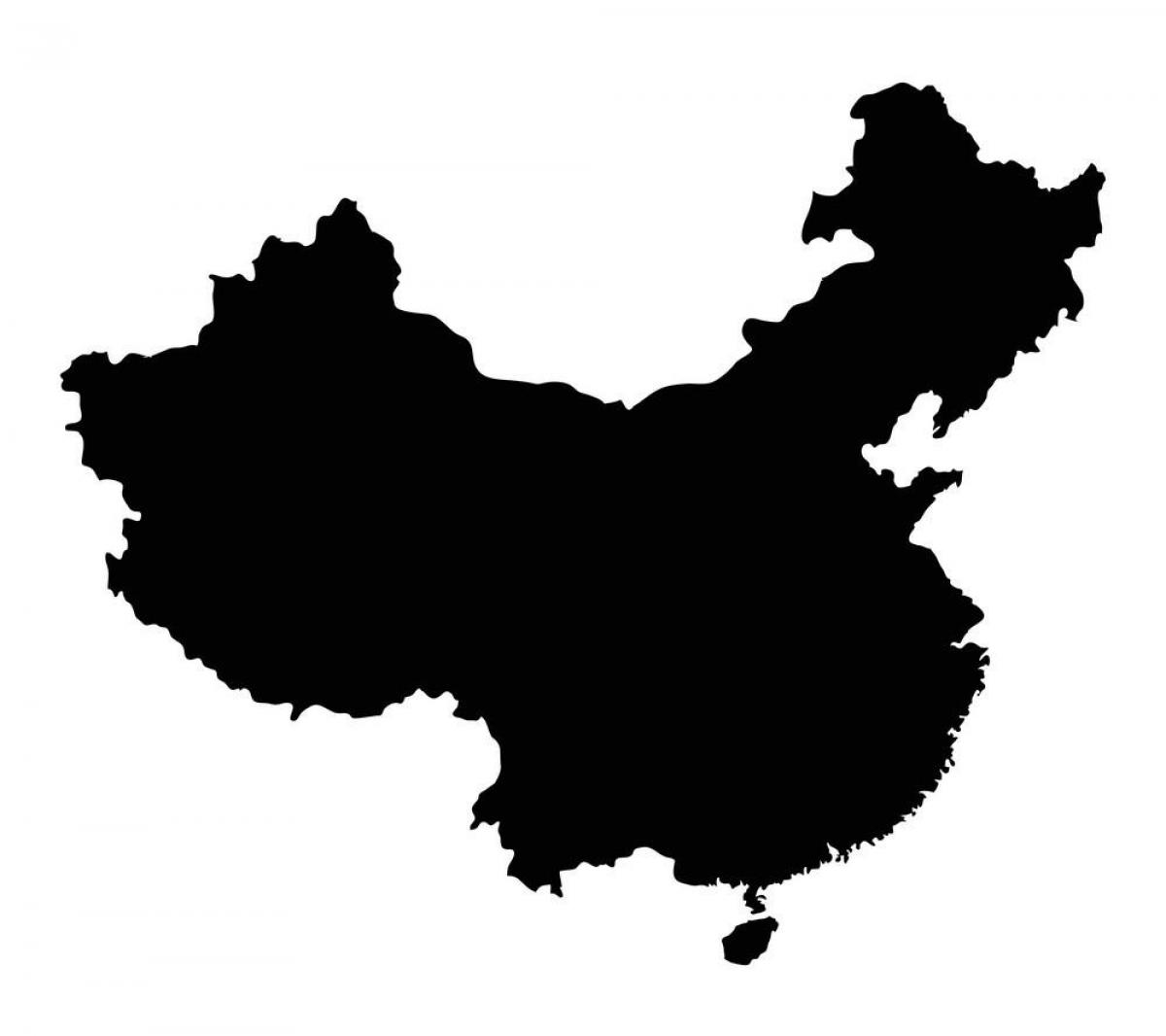 China-contourenkaart