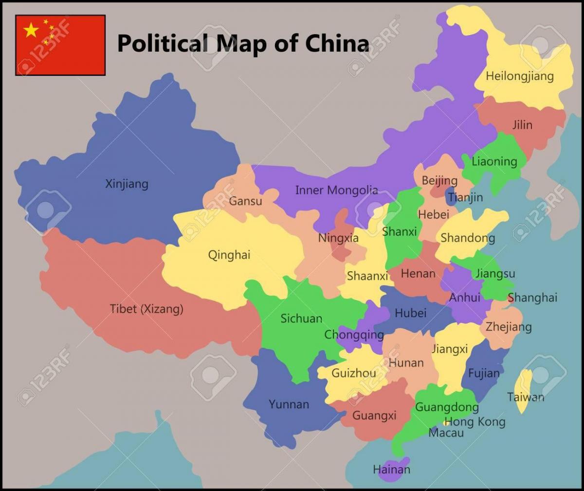 Administratieve kaart van China