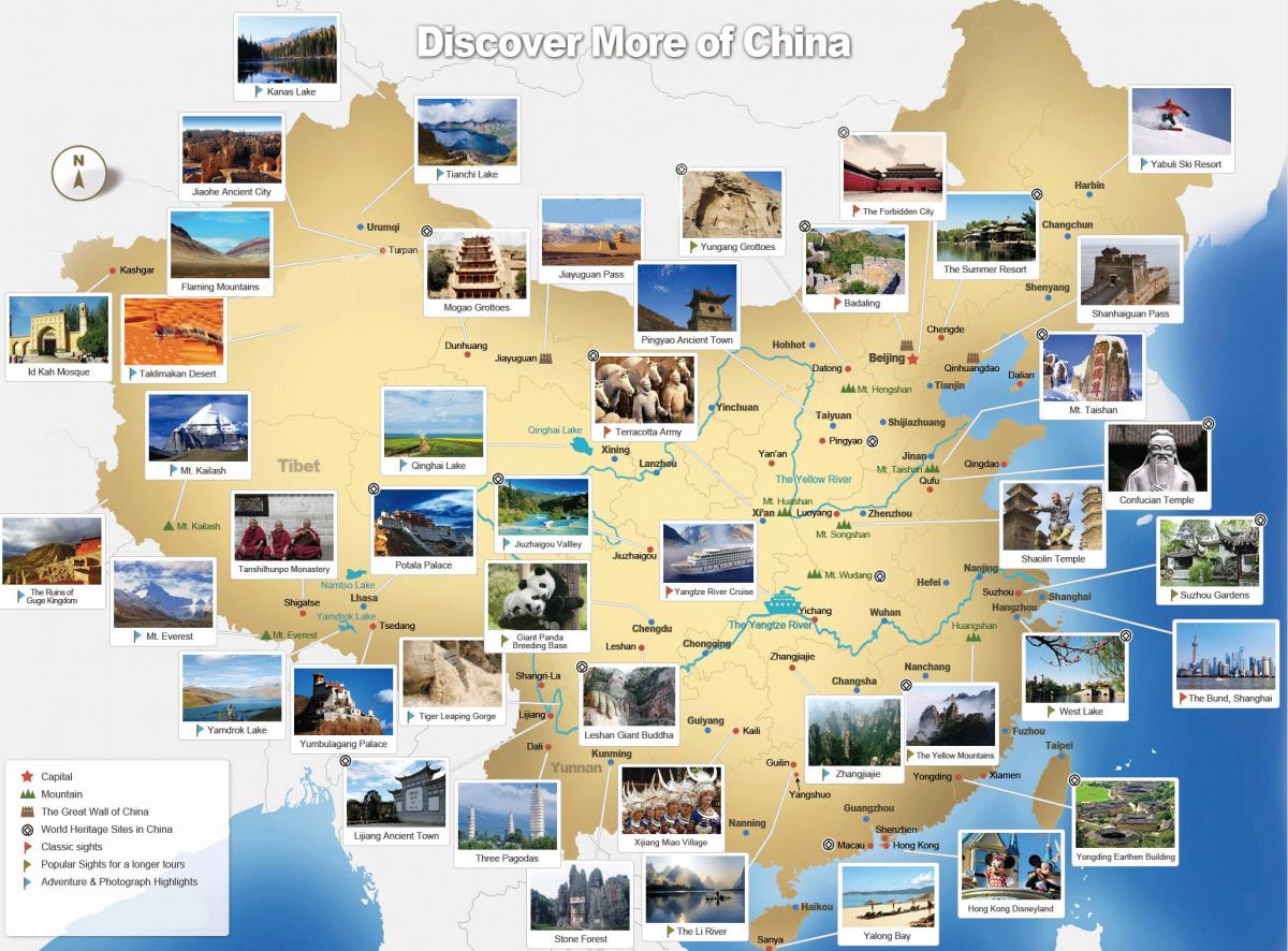 Reiskaart voor China
